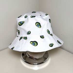 LSDREAM "Ava the Aliencado" Limited-Edition Bucket Hat White w Aliens & Avocados